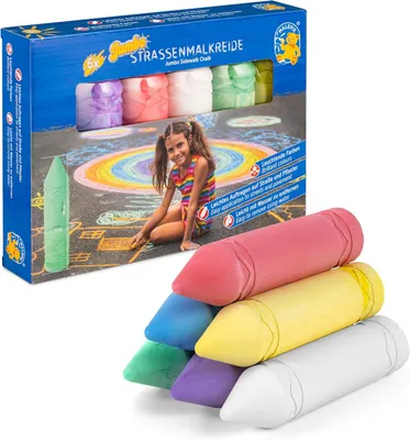 Produktbild von PUSTEFIX MALEFIX Jumbo Straßenmalkreide 6er Packung