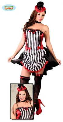 Produktbild von y Burlesque Saloon Girl Kostüm für Damen Gr. S/M, Größe:M