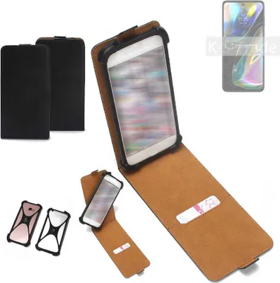 Produktbild von K-S-Trade Handyhülle Schutzhülle kompatibel mit Motorola Moto G82 Hülle Case Cover Flip Style Bumper schwarz 1x