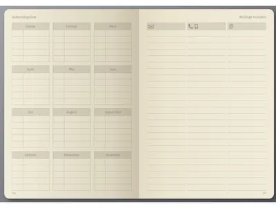 Produktbild von SIGEL CO705 Tagesplaner Conceptum (DE) - undatiert - ca. A5 - schwarz - Hardcover - 365 Tage, 1 Seite = 1 Tag (Sa/So = 1 Seite) - 400 S. - PEFC-