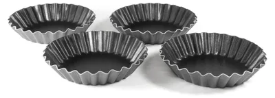 Immagine prodotto di Tortiera Ø 11 cm Tortiera in alluminio Tortiera 4 mini crostate