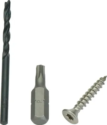 Produktbild von KOVALEX Edelstahl M6 M8 M10 KO Schrauben Set für Universal Clip auf WPC, Montagezubehör für WPC Terrassendielen, Inklusive Unterlegscheiben und Muttern