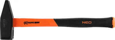 Produktbild von NEO TOOLS Schlosserhammer 300-2000g, Glasfasergriff Fiberglas, für Schlosser-, Tischler- und Blechschmiedewerkstatt - 1500g