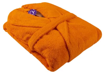 Image de ARTG - Peignoir pour femmes, col châle LT4020 (XXL) (orange vif)