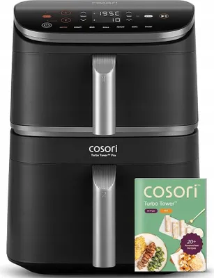 Zdjęcie produktu dla COSORI Turbo Tower Pro 2 komory 10,8 l Double Stack Airfryer z DualBlaze