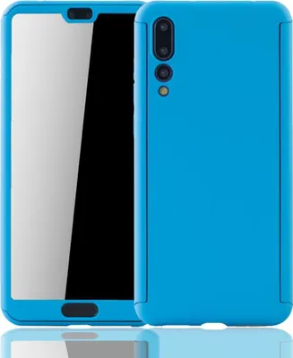 Produktbild von Handyhülle Schutzhülle für Huawei P20 Pro Full Case Cover Displayschutz 360 Blau