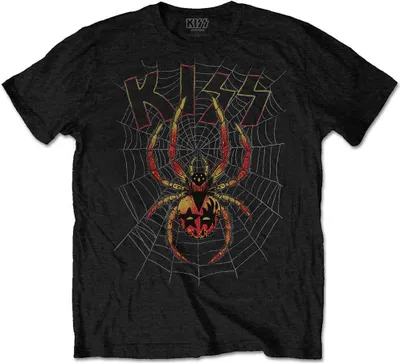 Produktbild von KISS - Spider Uni großes T-Shirt - Schwarz
