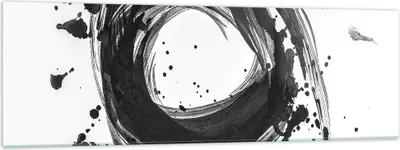 Produktbild von Bilder auf glas - Einteilig - Abstraktion Rad Aquarell - 160x50cm - Glasbilder - Wandbilder - Bilder - zum Aufhängen bereit - Wanddekoration aus Glas - Glas Bilder - Wandbild auf Glas - GAB160x50-4371