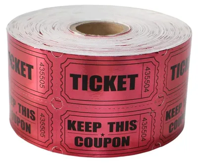 500 Paar Lottoscheine, 1000 Stück, Rosa Rot, Tombola-Lose
