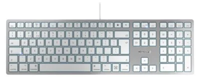 Produktbild von CHERRY KC 6000C FOR MAC, Kabelgebunden, USB, Scherenschalter, QWERTY, Silber
