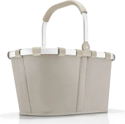 Immagine prodotto di reisenthel carrybag, Einkaufskorb, Korb, Polyestergewebe, Herringbone Sand, 22 L, BK6049