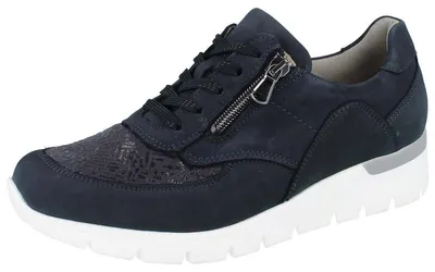 Produktbild von WALDLÄUFER Orthotritt K Ramona Damen Halbschuhe dunkelblau Nubukleder Textil - Größe: UK 4,5