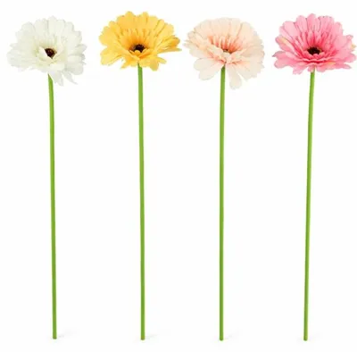 Productafbeelding van Kunstbloem Gerbera 47 Cm 4 Assorti