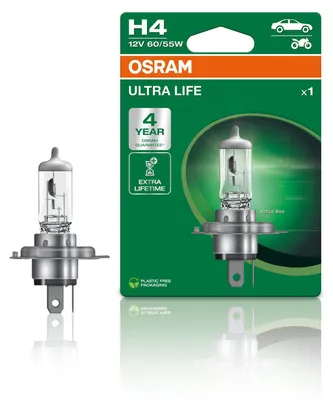 Obrázok produktu pre OSRAM ULTRA LIFE H4 P43t 12 V/60-55 W (1 blister)