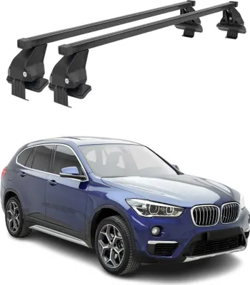 Immagine prodotto di Menabo portapacchi di base per BMW X1 F48 2019-2022 FL 75kg acciaio nero 2 pz