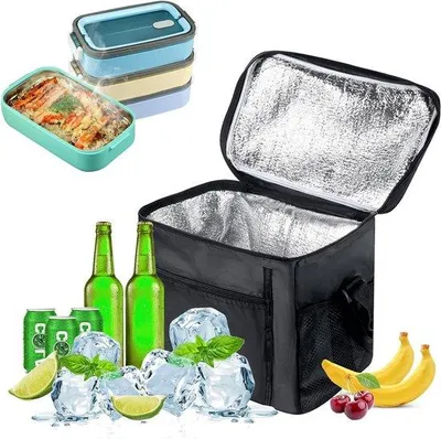 Produktbild von Kühlbox 10l, faltenreich, isoliert, kompakt