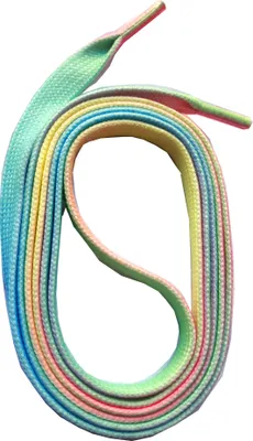 Produktbild von SNORS bedruckte Schnürsenkel flach - REGENBOGEN - 10mm - 140cm