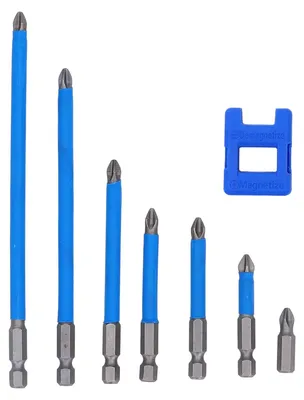 Produktbild von 7-teiliges Set Kreuzschraubendreher-Bit PH2 magnetische elektrische Bohrmaschine mit Magnetisierer