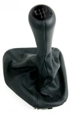 Image de Pommeau de levier de vitesses en cuir avec manchon pour BMW E36 Série 3