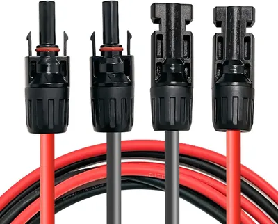 Obrázek produktu pro Solární kabel MC4 2 metry prodlužovací kabel solární modul 6 mm² propojovací kabel PV kabel