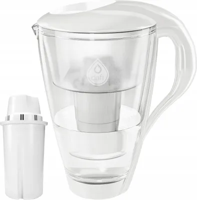 Produktbild von Dafi Crystal LED Glasfilterkanne 2l + 1x Kohlefilterpatrone