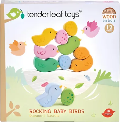 Produktbild von Tender Leaf Toys Rocking Baby Birds, 1,5 Jahr(e), Holz, Mehrfarbig