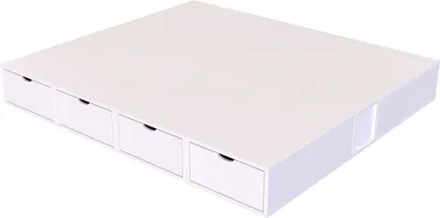 Produktbild von Doppelbett mit stauraum Würfel - 160x200 - Weiß