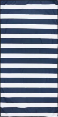 Produktbild von Regatta - Badetuch, Microfaser, Mit Streifen RG9533 (Einheitsgröße) (Weiß/Marineblau)