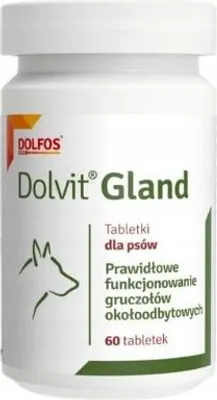 Produktbild von Dolvit Gland Perianaldrüsentabletten für Hunde, 60 Tabletten.
