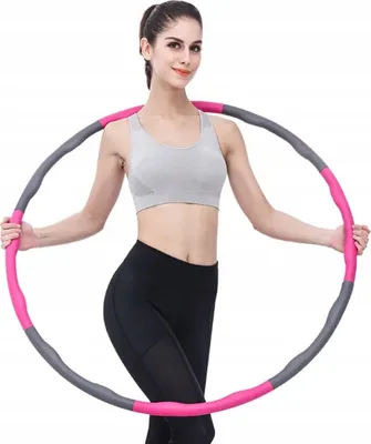 Obrázok produktu pre Hula Hoop Fitness Hoop s penovou nastaviteľnou záťažou Hoop na chudnutie, 6-8 segmentov odnímateľná obruč Hoola Hoop