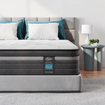 Obrázok produktu pre TeQsli, penová matrac s pružinami, rozmer 140x200 cm, výška 25 cm, tvrdosť H3, ergonomická