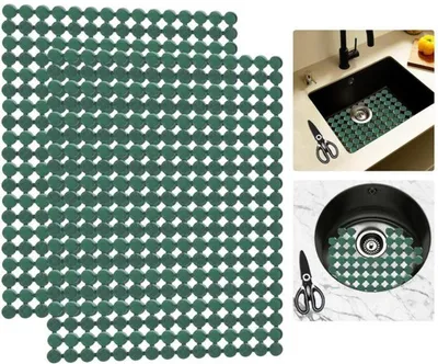 Produktbild von Azomor®️ Anpassbare Spülbeckenmatten Set von 2 für Schutz und Abtropfen