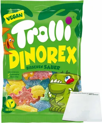 Produktbild von Trolli Dino Rex (150g Packung) + usy Block