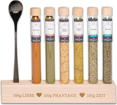 Produktbild von 100g Liebe 100g Phantasie 100g Zeit - Gewürzset