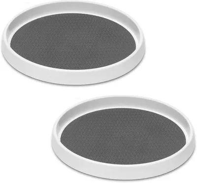 Produktbild von Keukenorganizer 360-Gradenteller – 2 Stück Antislip für Gewürze und Kräuter – 25 cm