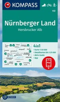 Produktbild von KOMPASS Wanderkarte 172 Nürnberger Land, Hersbrucker Alb 1:50.000
