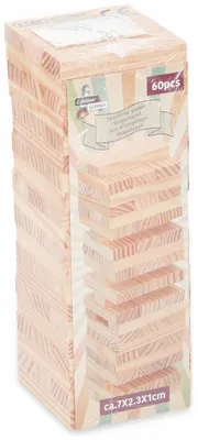 Image de Jeu d'empilage LIFETIME en bois, 60 pièces