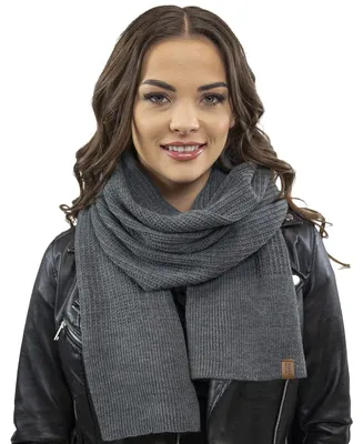 Image de Vivisence ladies winter scarf warm and cosy neck cover for winter and autumn warm thick scarf, classic winter scarf for women,  EU, dark grey, one size fits all