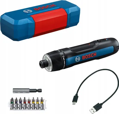 Obrázok produktu pre Akumulátorový skrutkovač Bosch Go 3 Kit, 3,6 V, LED, USB-C + 9 príslušenstiev
