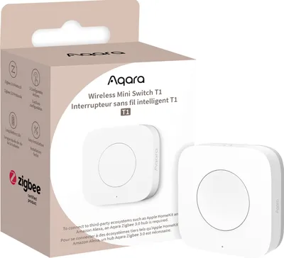 Produktbild von Aqara Wireless Mini Switch T1, Mini-Schalter, ZigBee 3.0, Matter kompatibel
