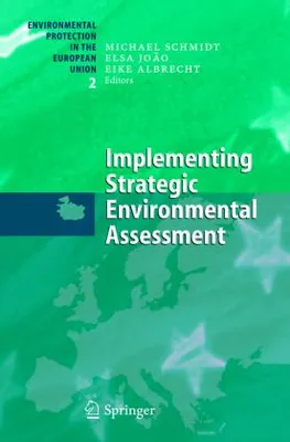 Produktbild von Implementing Strategic Environmental Assessment