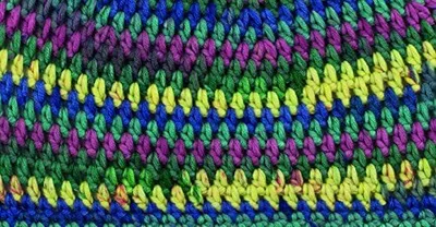 Produktbild von Gründl 3394-29 100 g Knäuel, Visione Strickgarn Häkelgarn, Violett, Blau und Gelb