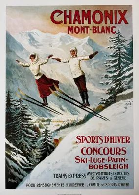 Productafbeelding van Chamonix Sauteurs - TAMAGNO - Poster/Affiche, 50x70 cm