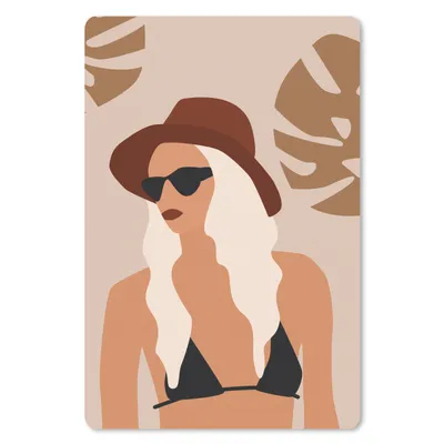 Produktbild von MuchoWow® Mauspad Mousepad Sommer - Bikini - Blätter 18x27 cm - Mousepads - Maus Mat - Pad - Mausunterlage
