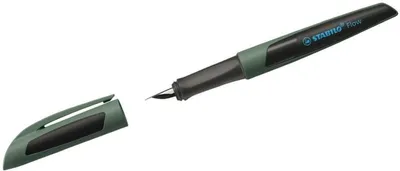 Produktbild von Füller Flow Sporty M khaki/schwarz inkl. 1 Standardpatrone Packung mit 3 Stück