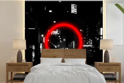 Produktbild von MuchoWow® Fototapete für Wohnzimmer oder Schlafzimmer Wandtapete Vinyl Motivtapete Spiele - Controller - Rot - 240x240 cm - Schlafzimmer-Tapete