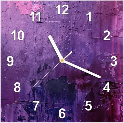 Produktbild von Wanduhr aus Glas mit Motiv Abstrakte Textur- 30 x 30 cm - inkl. Aufhängesystem