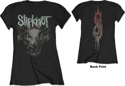 Produktbild von Slipknot Infected Goat (Back Print) Black L Damen T-Shirt