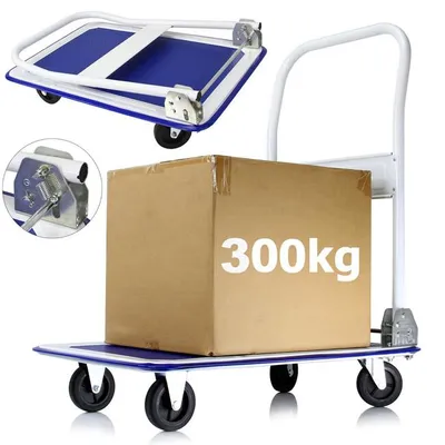Obrázek produktu pro Skládací transportní vozík s nosností 300kg 61124
