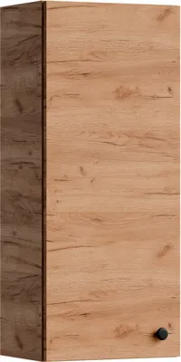 A tall, narrow cabinet with a wood grain texture.